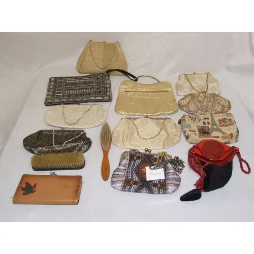 Vintage & Other Evening Bags & 2 clothes brushes