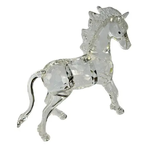 A Swarovski crystal glass horse, 12cm high