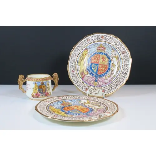 Paragon King George VI & Queen Elizabeth coronation loving c...