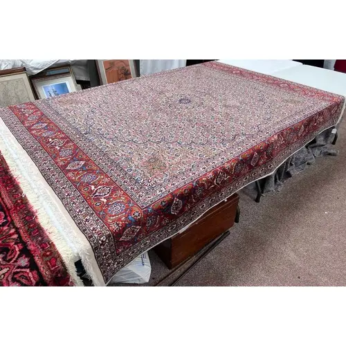 FINE HAND WOVEN PERSIAN BIJAR CARPET WITH 100% WOOL PILE WIT...