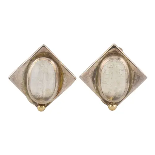 Gabriella Lane - A pair of hallmarked silver and rock cryst...