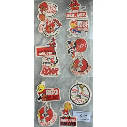 Manchester United Warner Brothers Looney Tunes Football Stic...