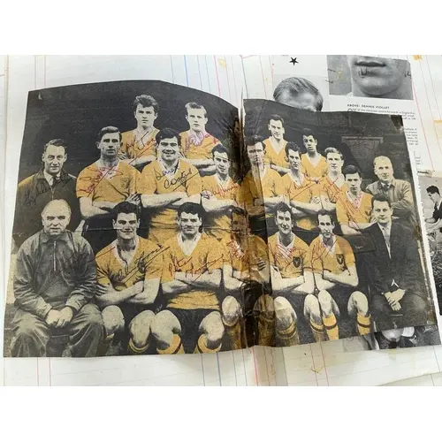 Signed Football Scrapbook: Cuttings from various publication...