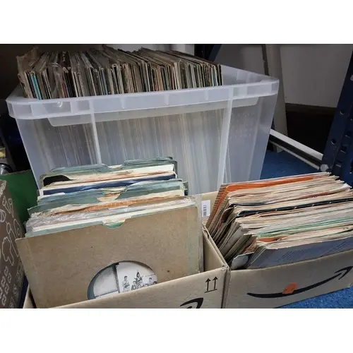 THREE BOXES OF RECORDS to include a box of approximately six...