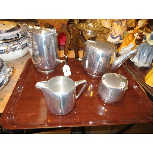 Picquot 4 Piece Tea Service