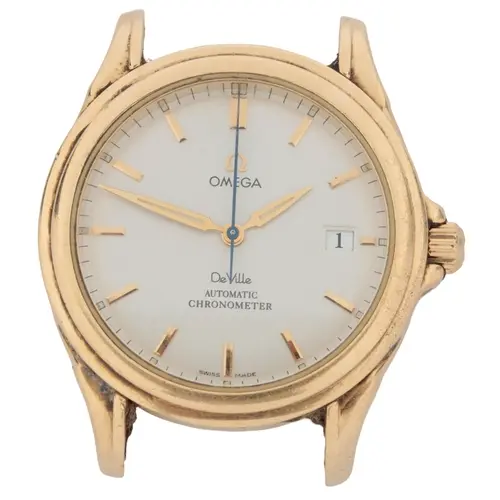 A gentleman's 18ct gold Omega De Ville Automatic Chronometer...