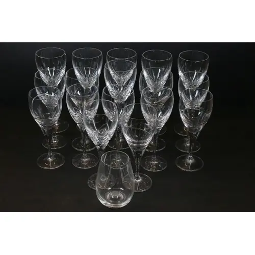 Collection of Edinburgh Crystal wine glasses, to comprise a ...