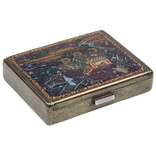 Namiki for Dunhill, a very rare Art Deco silver and lacquer ...