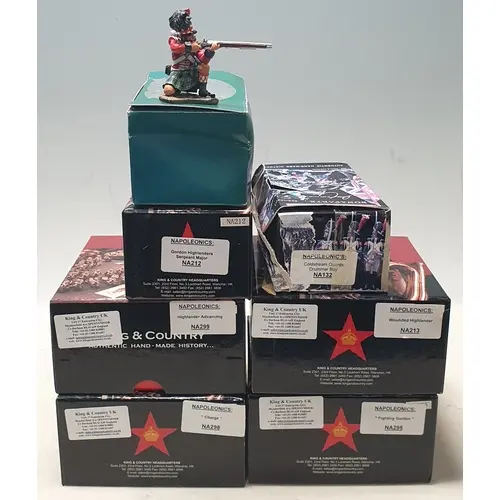 Seven boxed King & Country Napoleonics Military Figures comp...