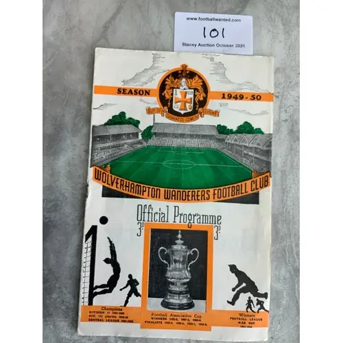 49/50 Football League v Ireland League Football Programme: E...