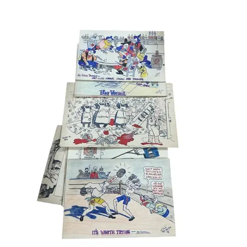 A collection of nineteen original 1940s World War Two graphi...