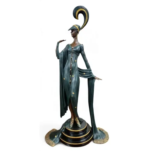 A superb 2oth Century Bronze Figural group of a Classical Wo...