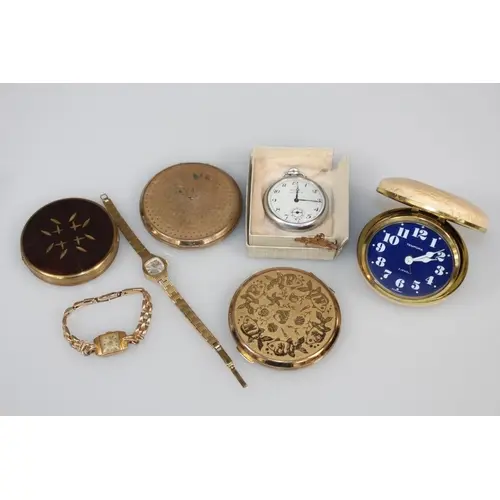 Ladies Oris wristwatch on rolled gold bracelet, Ladies Rotar...