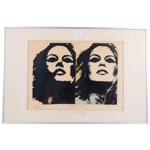 Roger Warner (b 1943), a limited edition Pop Art poster "Eve...