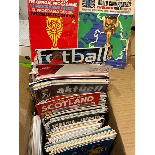 International Football Programmes: Wide variety of teams mos...