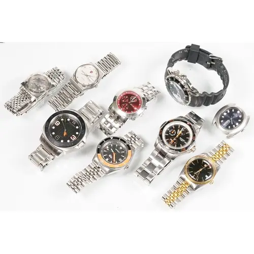 A collection of ten contemporary gents watches to include Br...