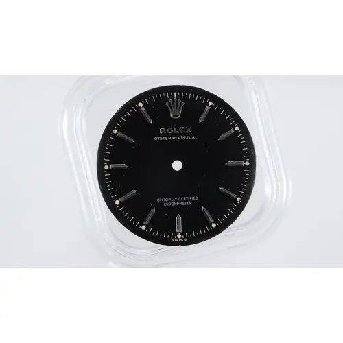 Rolex Oyster Perpetual Chronometer Dial 1950s, black gilt di...