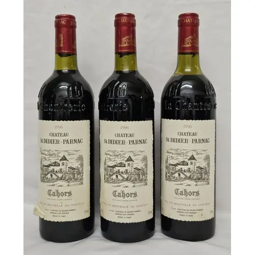 Red wine: Cahors Chateau St Didier-Parnac 1996 (3 75 cl bott...