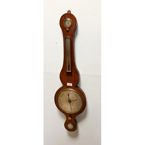 Antique banjo barometer by A Intross, Rochester Bridge and a...