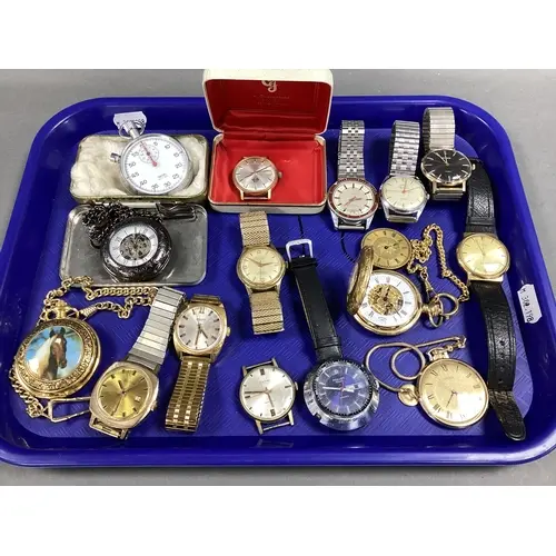 Vintage and Later Wristwatches, Timex Electric, Luxa, Gradus...