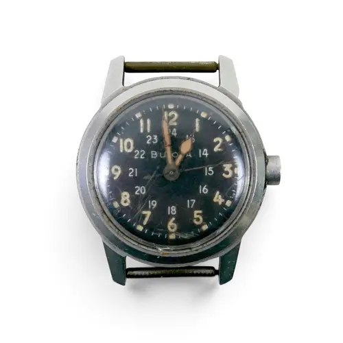 A BULOVA US MILITARY ISSUE VINTAGE NAVIGATOR'S WRISTWATCH. c...