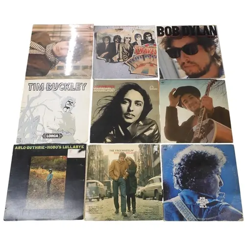 BOB DYLAN/FOLK/FOLK-ROCK - 17 Vinyl LP records to inclu...