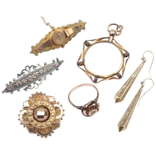 A collection of jewels, 19th century and later, comprising: ...