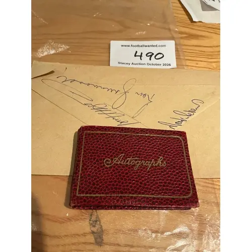 West Ham 1963 Autograph Book: Small autograph book to includ...