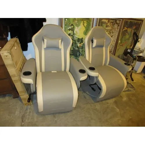 Pair of Reclining Lounge Chairs