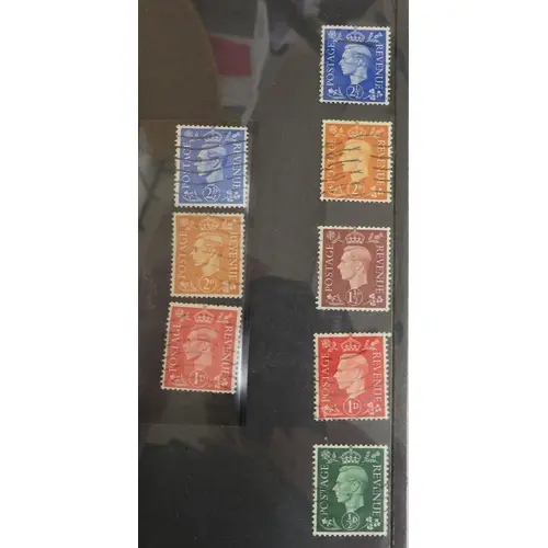 Stamps: GB KGVI Booklet Sets 462a - 466a, 486a - 489a