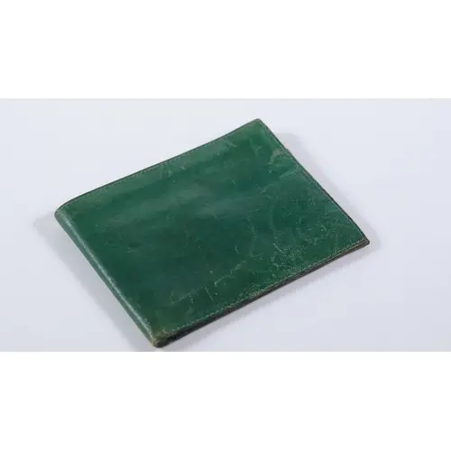 VINTAGE ROLEX GREEN LEATHER WALLET, inner code 56.05.3