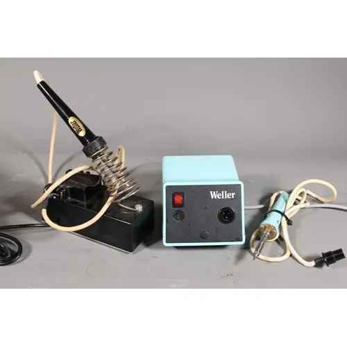 Two Weller Professional Soldering Stations