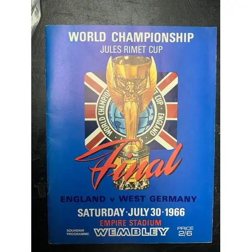 1966 World Cup Final Football Programme: Original England v ...