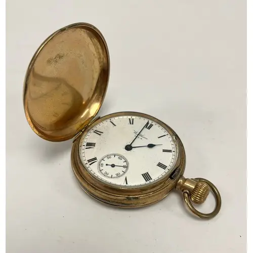 Waltham pocket watch, with a subsidiary dial and roman numer...