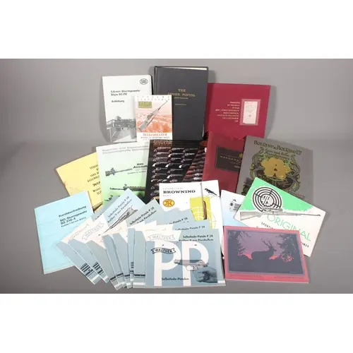 Firearms interest catalogues, books and pamphlets to include...
