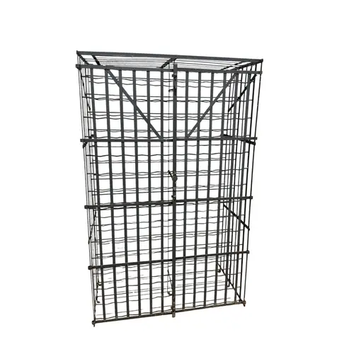 A French wine cage, width 102cm, depth 56cm, height 164cm...