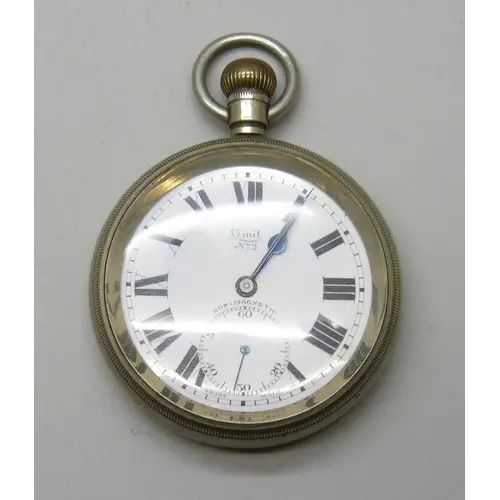 A silver plated Limit pocket watch, 7.4cm including loop