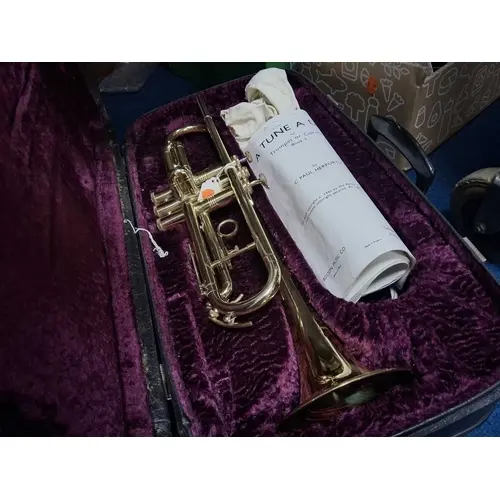 A CASED 'LA FLEUR' TRUMPET imported by Boosey and Hawkes of ...