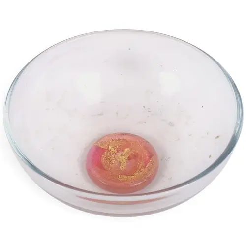 THOMAS GOODE - a large contemporary glass bowl with coloured...