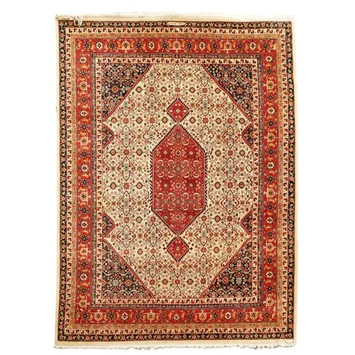 A Bidjar carpet, mid-20th century, with elongated hexagonal ...