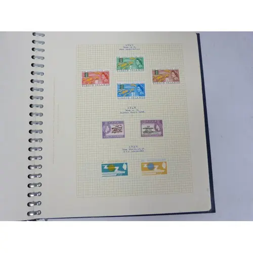 Vintage stamp album to include South Sea Islands, British Vi...