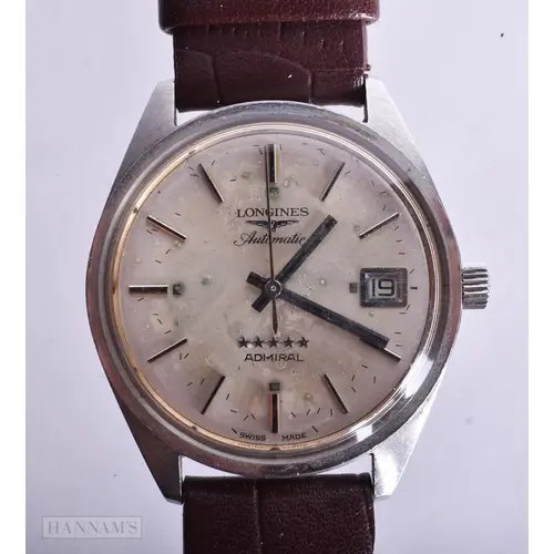 A Vintage Longines Admiral 5 Star Automatic Watch. Working....
