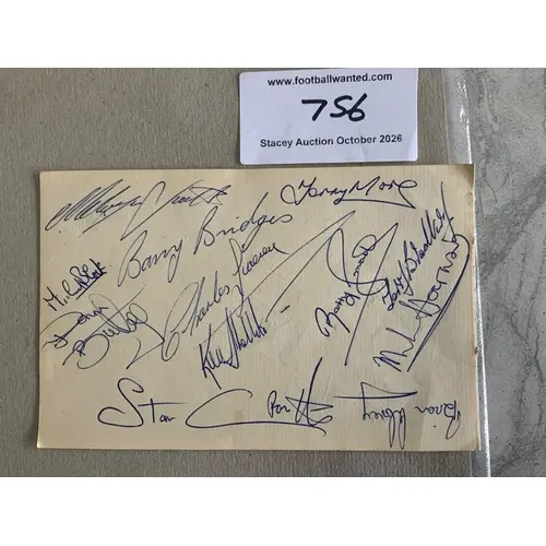 59/60 Chelsea Football Autograph Book Page: Removed from aut...