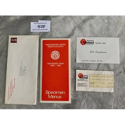 1978 Manchester United v Real Madrid Football Ticket: Centen...