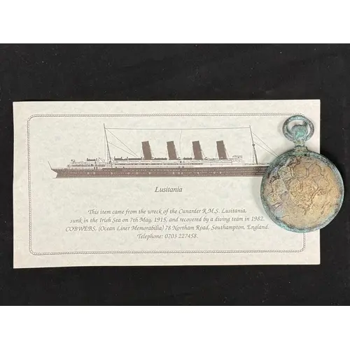 R.M.S. Lusitania: R.M.S. Lusitania: Large pocket watch reco...