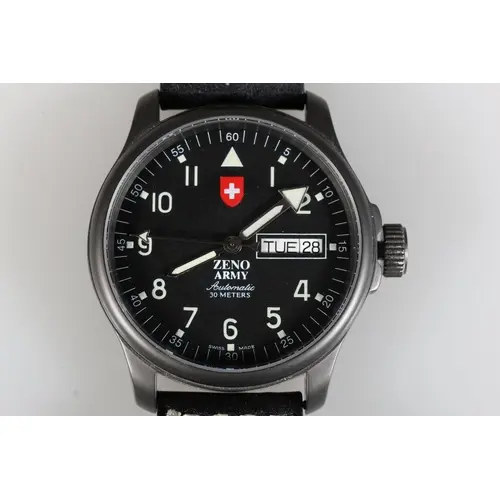 Gents Zeno Watch Basel 'Zeno Army' automatic wristwatch, sta...