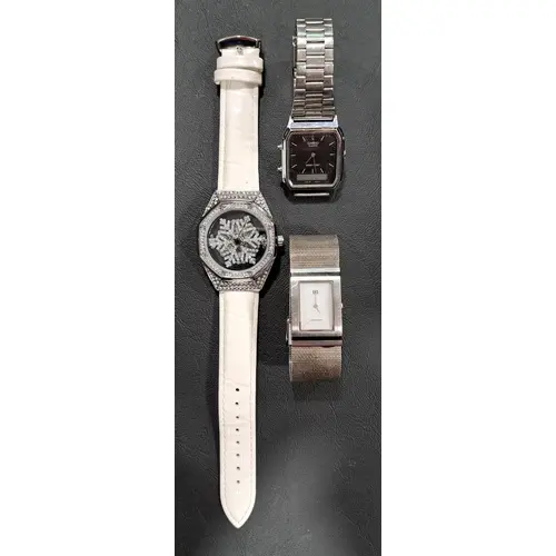 THREE WRISTWATCHES comprising Danish Design (not ticking and...