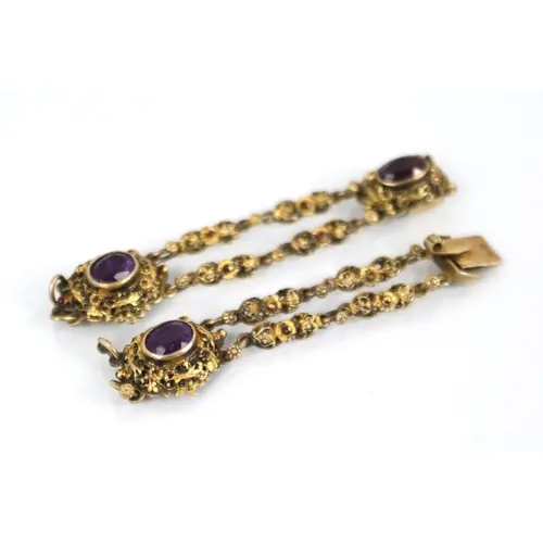 A 20th century Austro Hungarian silver gilt bracelet, the th...