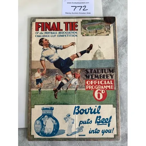 1932 FA Cup Final Football Programme: Arsenal v Newcastle Un...