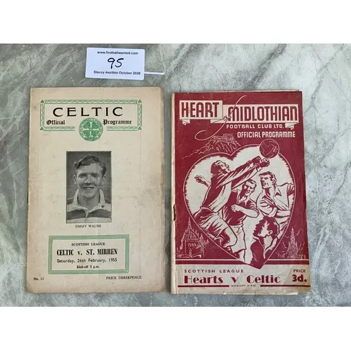52/53 Hearts v Celtic Football Programme: Good condition wit...